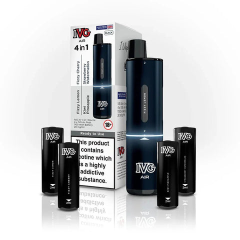 4 in 1 IVG Air 2400 Puffs Prefilled Disposable Pod Kit ( Box of 5 ) - Vaperdeals