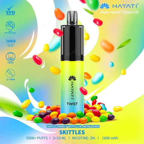 Hayati Twist 5000 Puffs Disposable Vape Pod Kit (Box of 5) - Vaperdeals