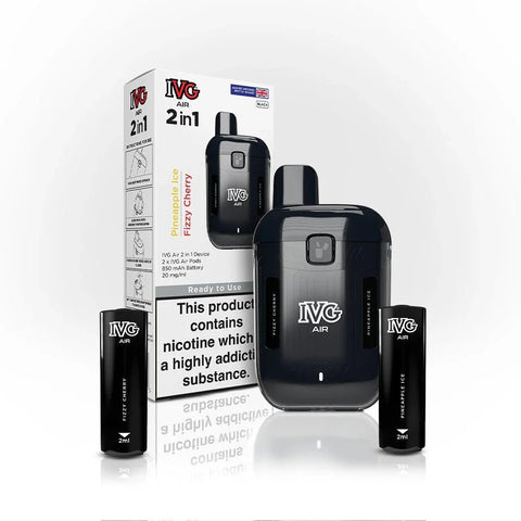 IVG Air 2 in 1 Pods Disposable Vape Rechargeable Kit ( Box of 5 ) - Vaperdeals