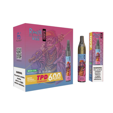 R and M Vase 600 Puffs Disposable Vape ( Box of 10 ) - Vaperdeals