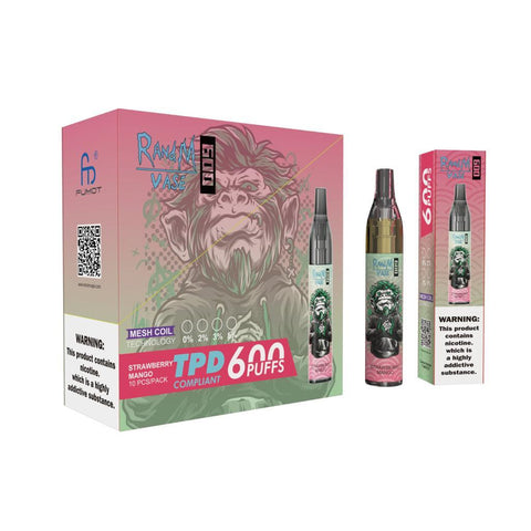 R and M Vase 600 Puffs Disposable Vape ( Box of 10 ) - Vaperdeals